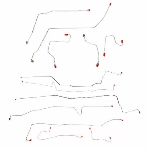 2000-07 Ford Taurus Brake Line Set Rear Drum Brakes Steel - CBK0158OM